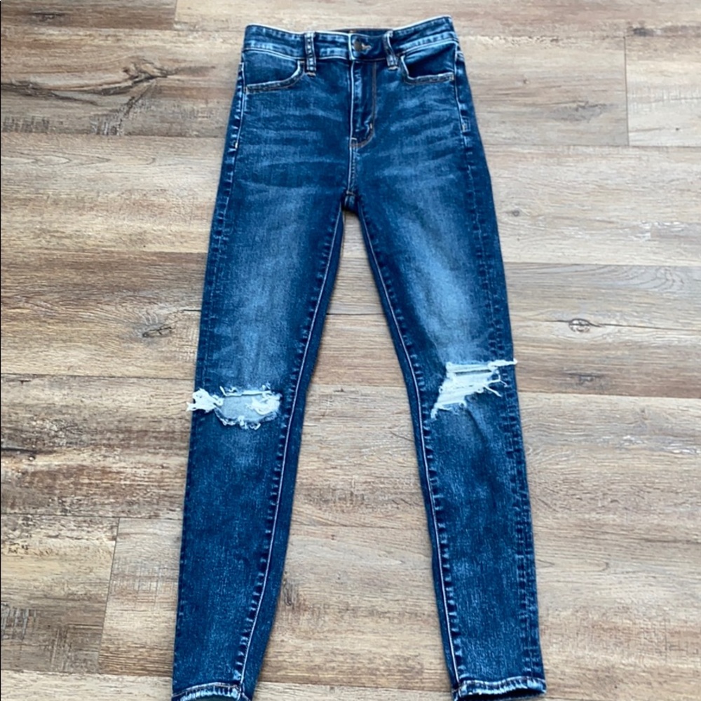 dark ripped American Eagle jeans (size 0)